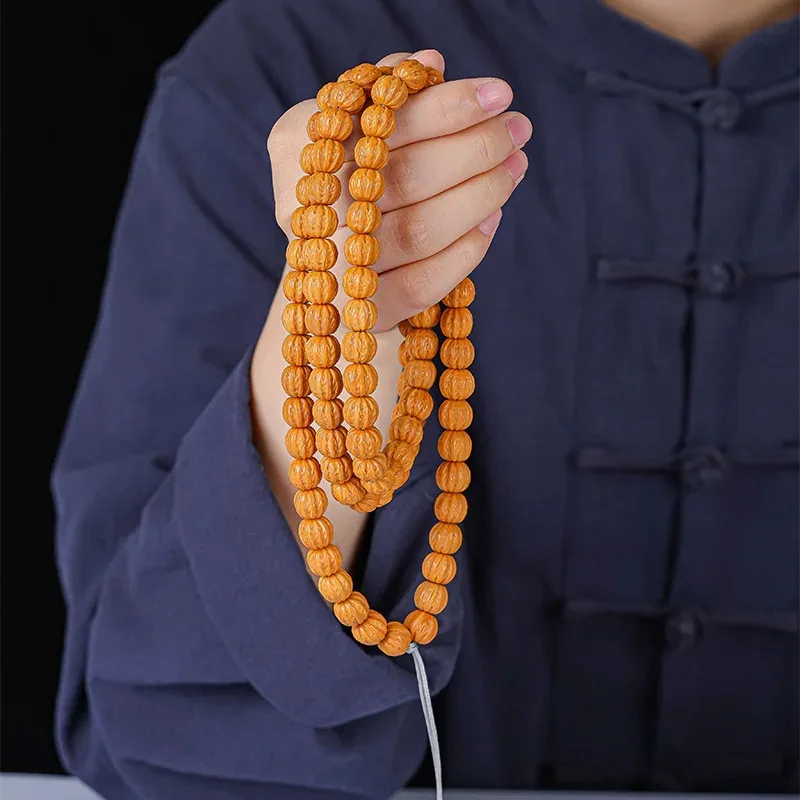 قسط القرد نحت Jingba Ling 108 سوار الجوز الوريد الخشن