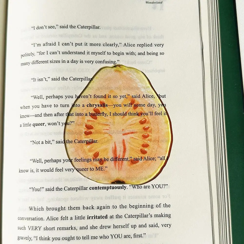 Fruit-shaped Acrylic Bookmark, Creative Gift for Bookworms