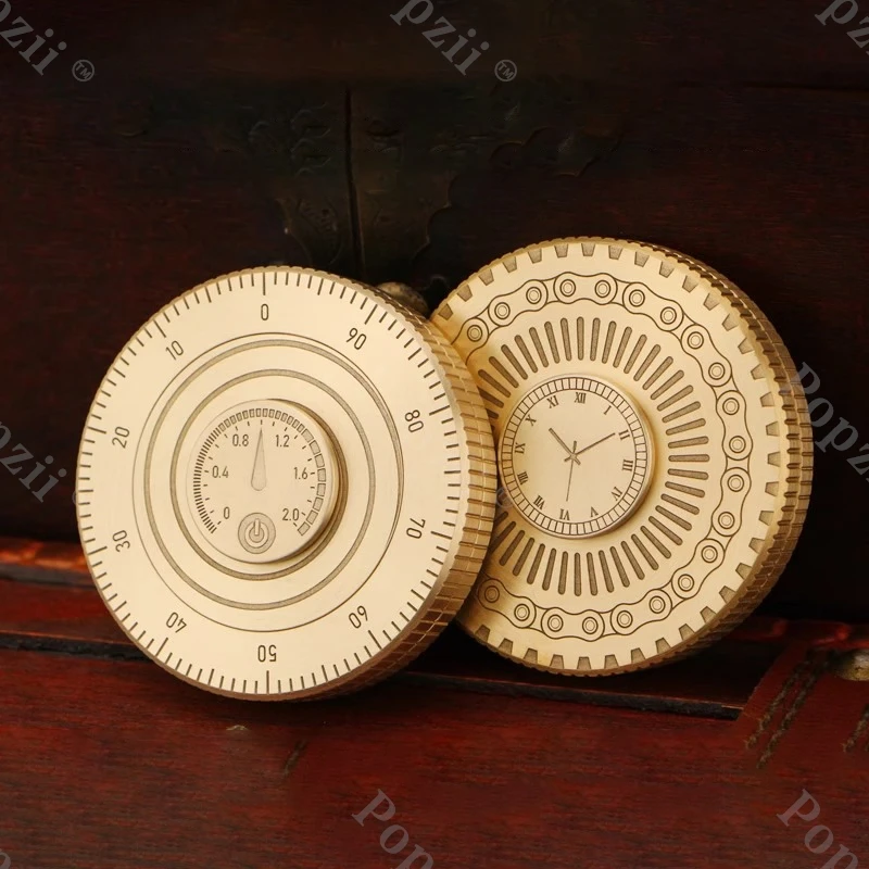 Moneta a scatto in metallo Adulti Giocattolo antistress Fidget Spinner Punta delle dita Giroscopio Cool Gadget Agitarsi giocattoli Antistress Ansia Giocattoli