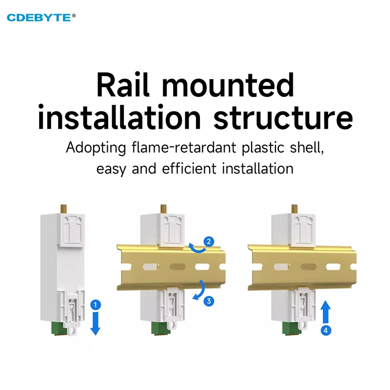 

Модуль-конвертер BLE5.2 RS485 в Bluetooth для беспроводной связи Modbus, 2.4ГГц, промышленный класс, CDEBYTE EWD104-BT57(485)