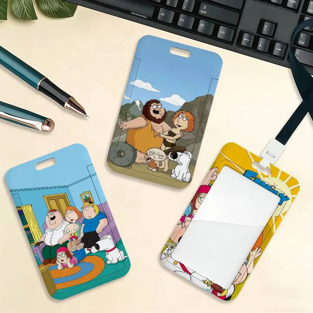 Aesthetic F-Family G-Guy Card Holder Cardcase Bank Credit Student ID Subway Work Permit Badge Holder Door Card