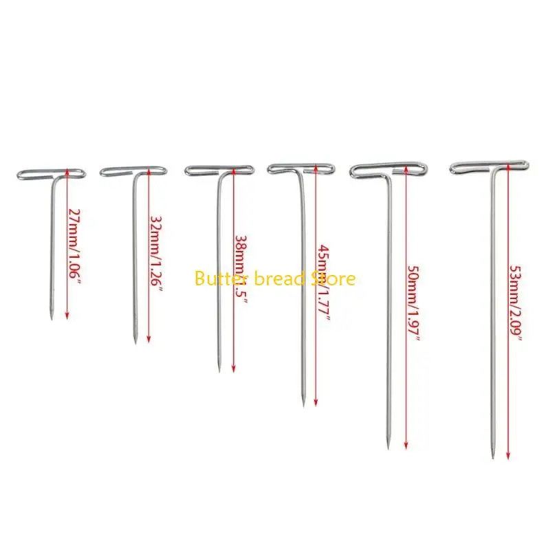 W89C 100 шт. Для T -контактов иглы для парика на пене для стиля головы для головы шить волосы SA