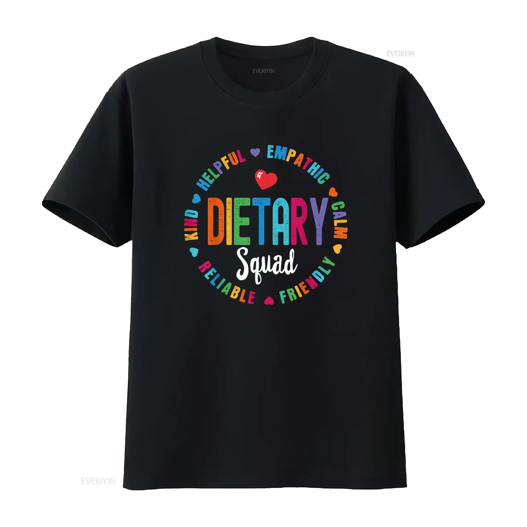 Dietary SQUAD Appreciation Week healthcare Dietitian T Shirt vintage Washed Stylish Casual homme Slightly Soft Breathable