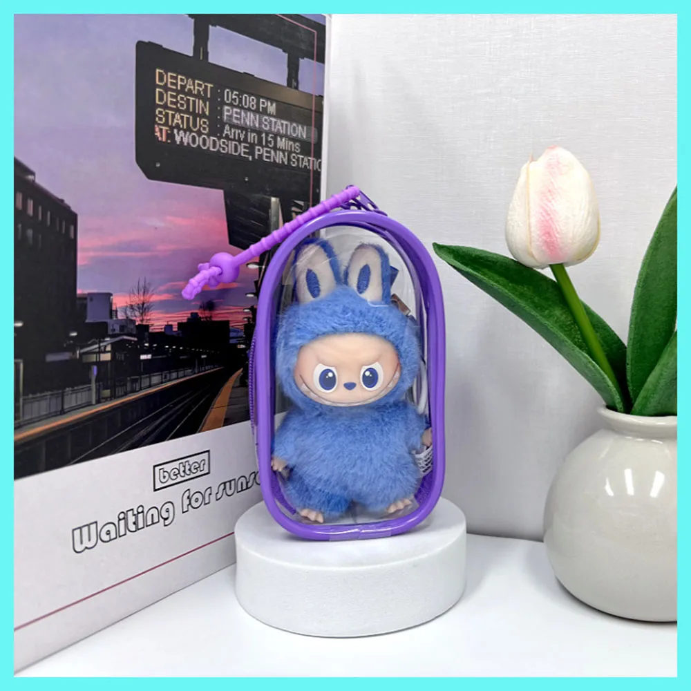 إكسسوارات دمي صغيرة Labubu نزهة عرض حقيبة حامي الحال بالنسبة 10.5 سنتيمتر Labubu V4 الوحوش دبوس لسلسلة الحب حقيبة التخزين #6