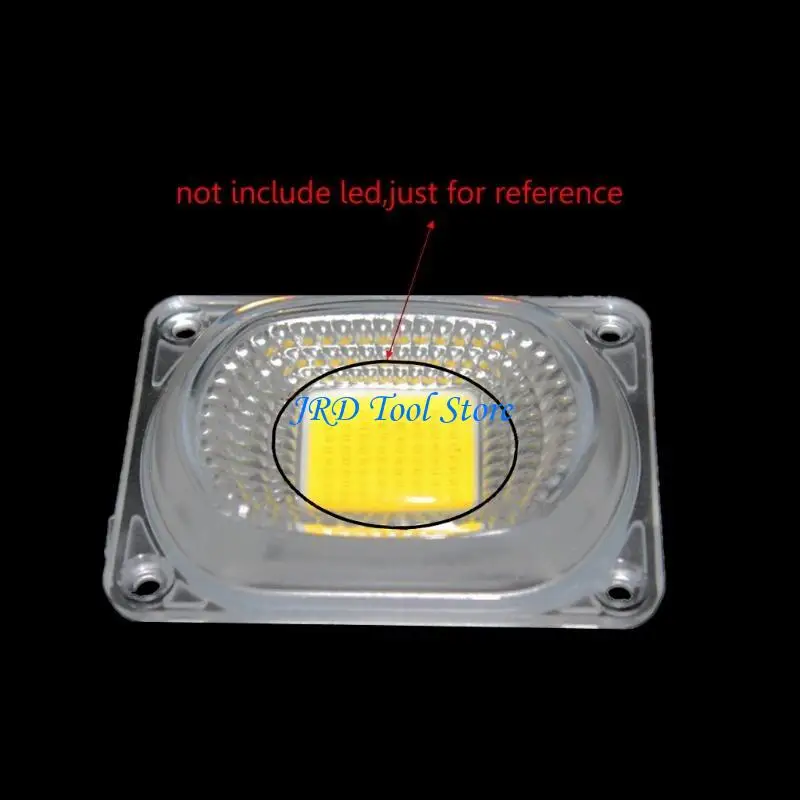 A2UD LED Lens Reflector for LED COB Lamps Lens+Reflector+Silicone Ring Cover Shade for Traffic Lighting Indoor Durable