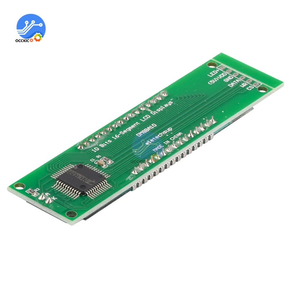 SPI LCD Display Module LED Module 10 Bit 16 Segment Module Digital Segment Tube With Blue Backlight TM1622 Chip DM8BA10