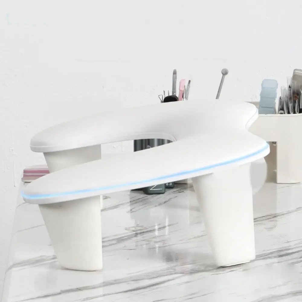 

New Professional Hand Pillow Soft U-shaped Nail Manicure Tools Silicone PU Nail Pillow for Face Skin Hydration Care