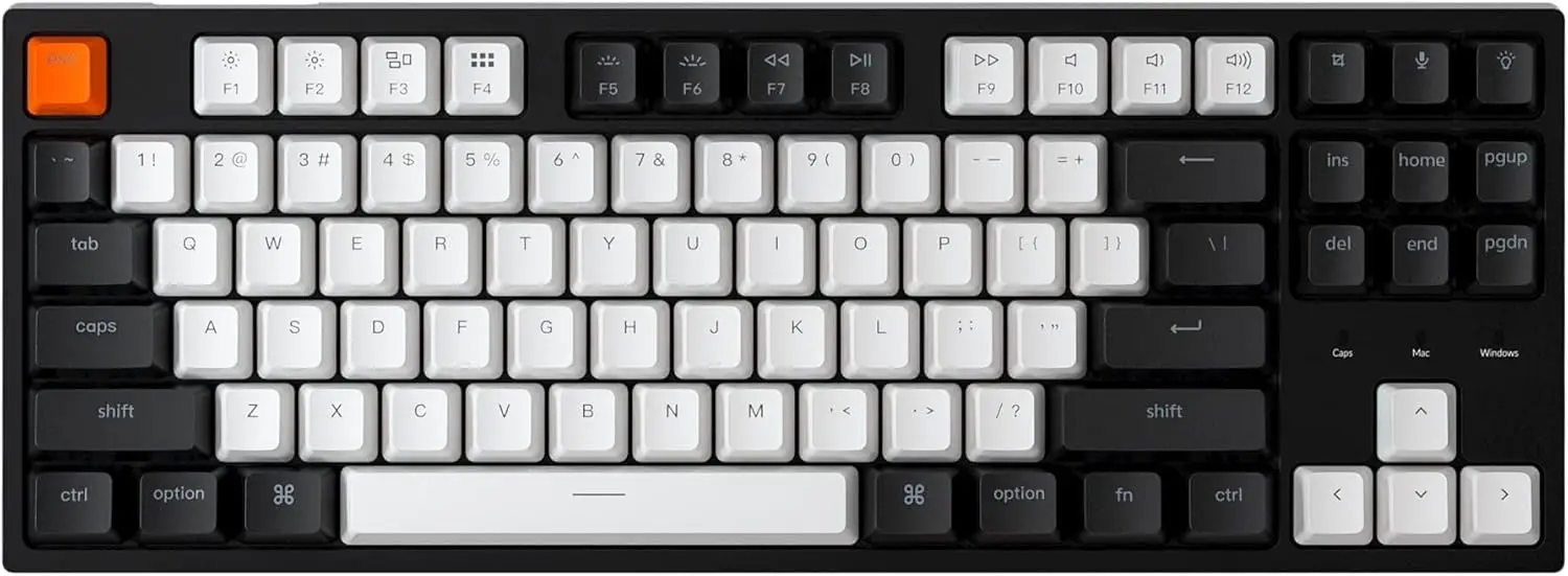 

Compact RGB Backlit Wired Gaming Keyboard with Linear Red Switches for Mac and Windows