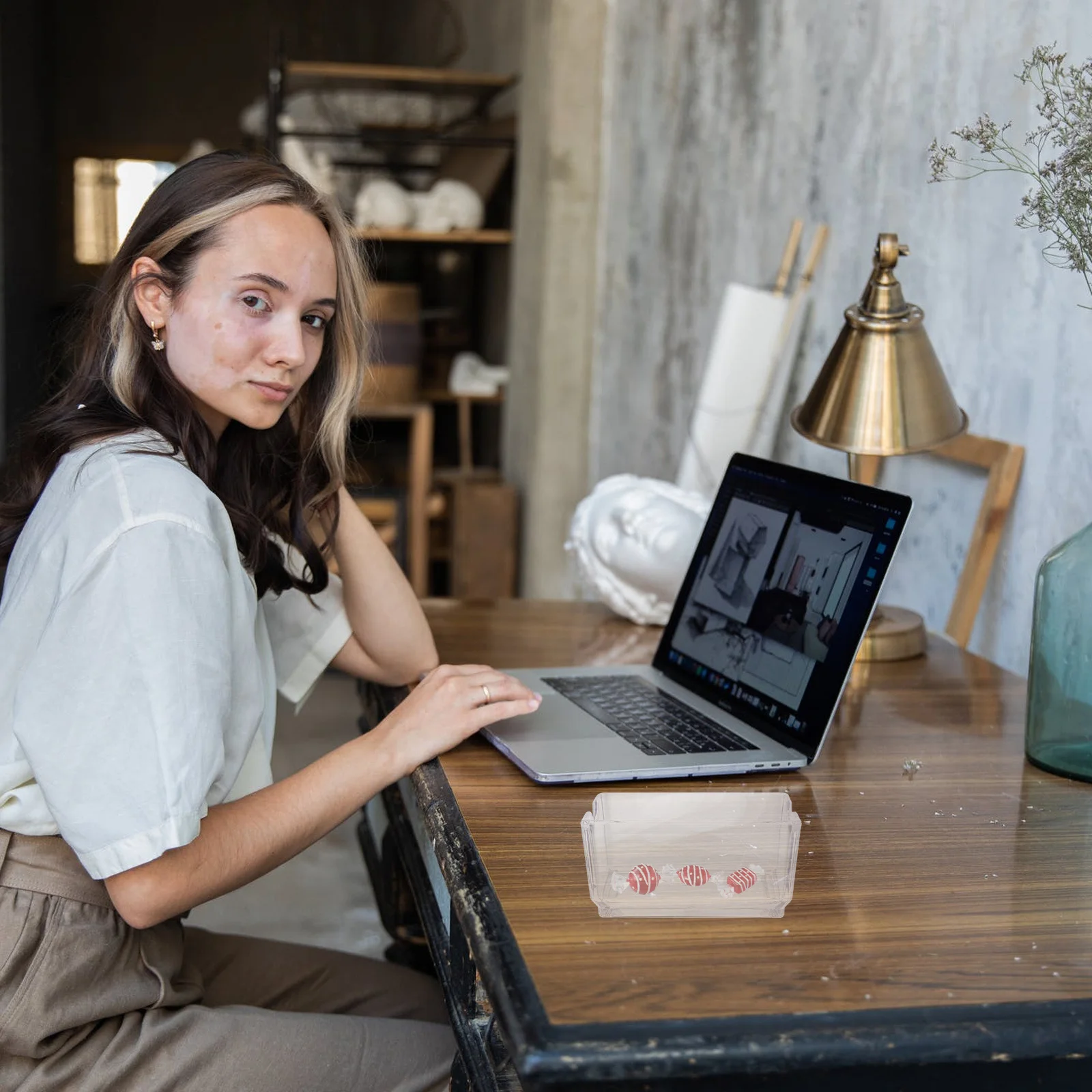 

Acrylic Tea Bag Holder Box Sturdy Transparent Tea Storage Case for Coffee Sugar Bag Organizer Home Hotel Multi-Function Storage