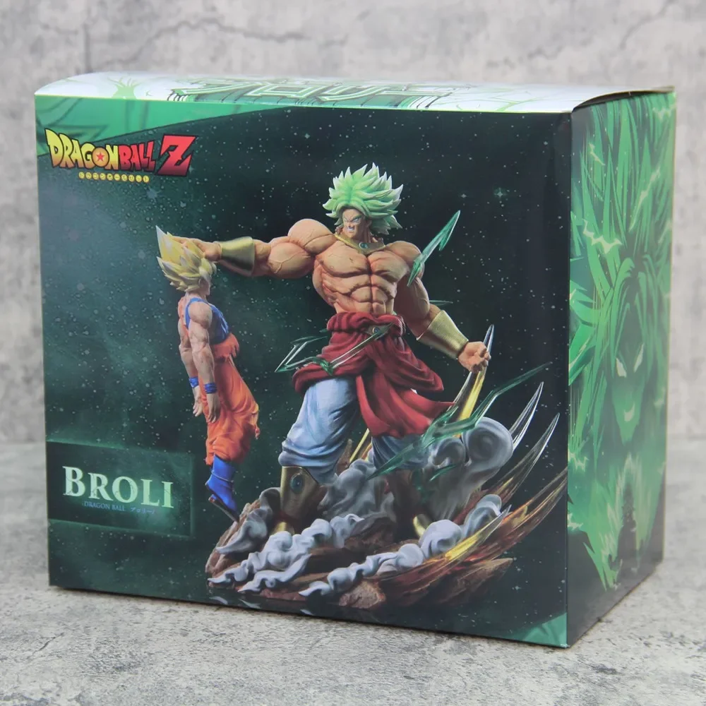 

Dragon Ball Anime Figures Broli Vs Goku Broly Figures Action Pvc Super Saiyan Son Goku Model Ornament Toys Kids Christmas Gift