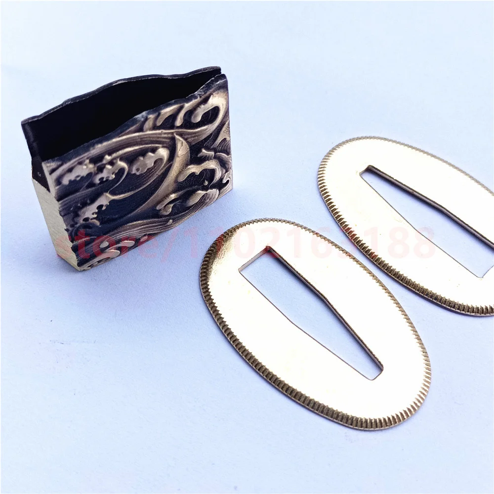 Very Beautiful Japanese Sword Parts Brass Copper Habaki Seppa For Japan Samurai Katana Fittings Nice