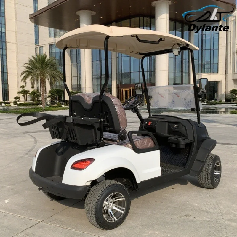 ODM أحدث تصميم متقدم 72 فولت بطاريات الليثيوم والرصاص الحمضية 2 مقاعد عربة جولف كهربائية لرحلة الجولف الركاب والبضائع