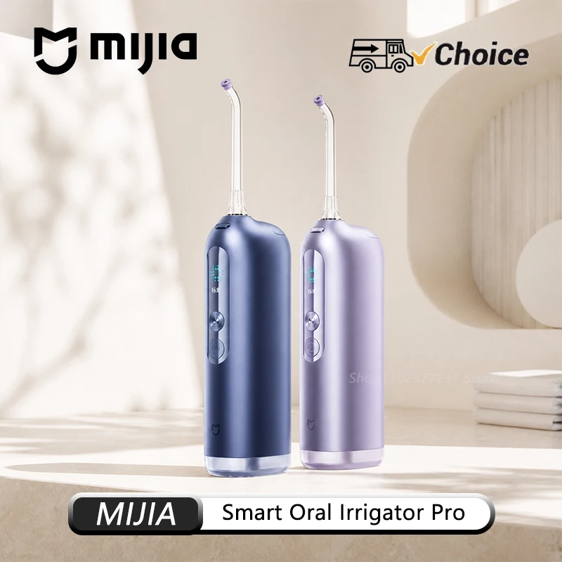 NEW Original MIJIA Smart Electric Oral Irrigator Pro Portable Water Flosser 3 Modes Micron Bubble Tooth Cleaning Mi Home App CN