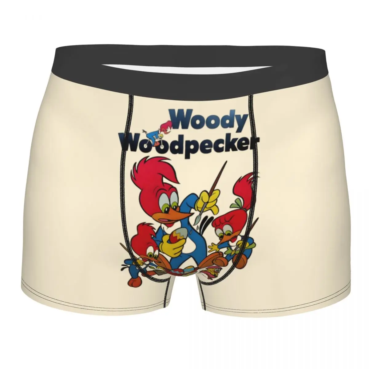 

Custom Cool Woody Woodpecker Anime Boxers Shorts Panties Male Underpants Comfortable Kawaii Cartoon Briefs Underwear