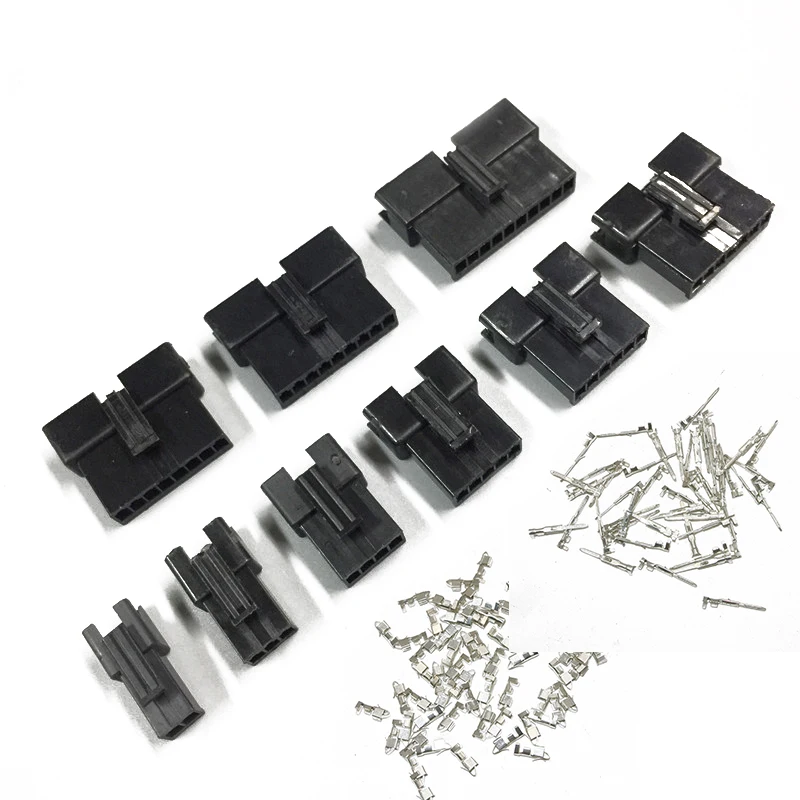 SM2.54 Kits 480pcs  20 sets Kit in box 2p 3p 4p  2.54mm Pitch Female and Male Header Connectors Adaptor
