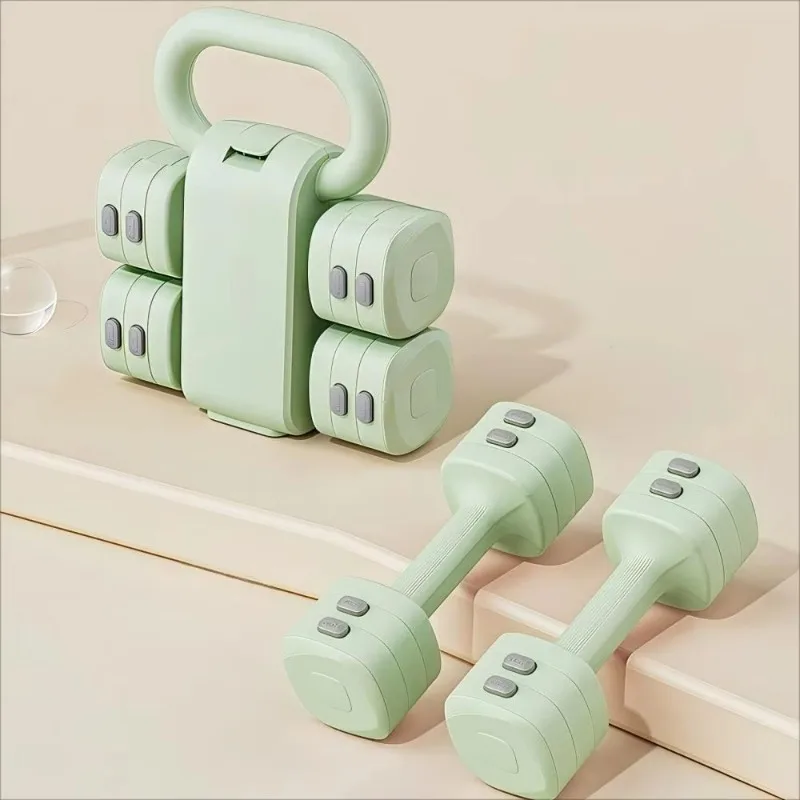 

Colorful ABS Coated Cast Iron Dumbbell Set for Women Light Weight 2-IN-1 Kettlebell Fitness and Home Exercise 5kg