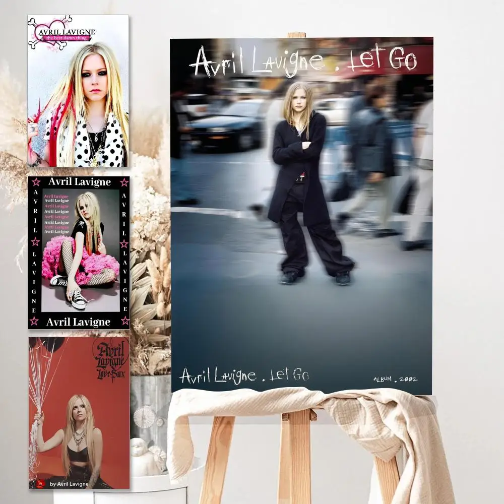 Poster HD Anime Hot Theme Singer/OST/Movie-Waterproof Self-Stick Home Decor Star Singer Avril Lavigne