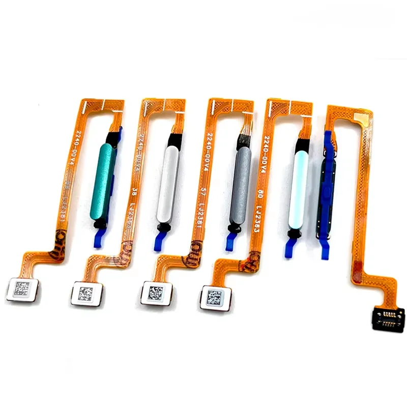 10 Pcs For Xiaomi Redmi Note 12 5G Home Button Fingerprint Sensor Touch ID Flex Cable Ribbon Replacement Parts