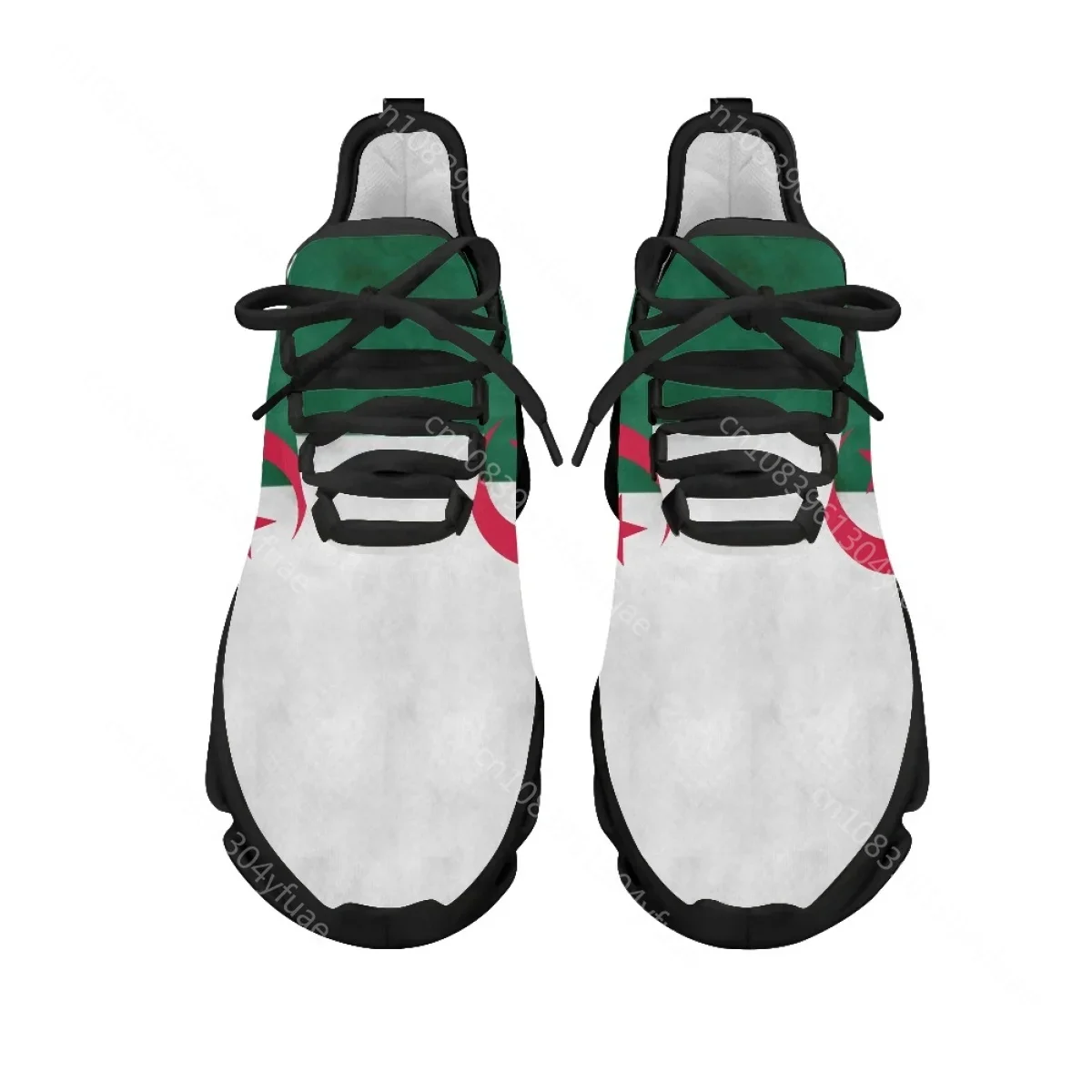 Flag Of Algeria Design Flat Casual Women Shoes Lace Up Fashion Sneakers Wlaking Shoes Female Beach Footwear Zapatos