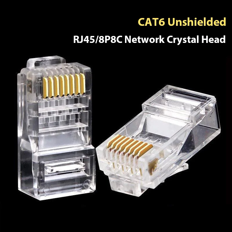 10Pcs Original Excellent Quality Plug LAN Head LAN RJ45 CAT6 LINK Model US 1002  Per Pack Male