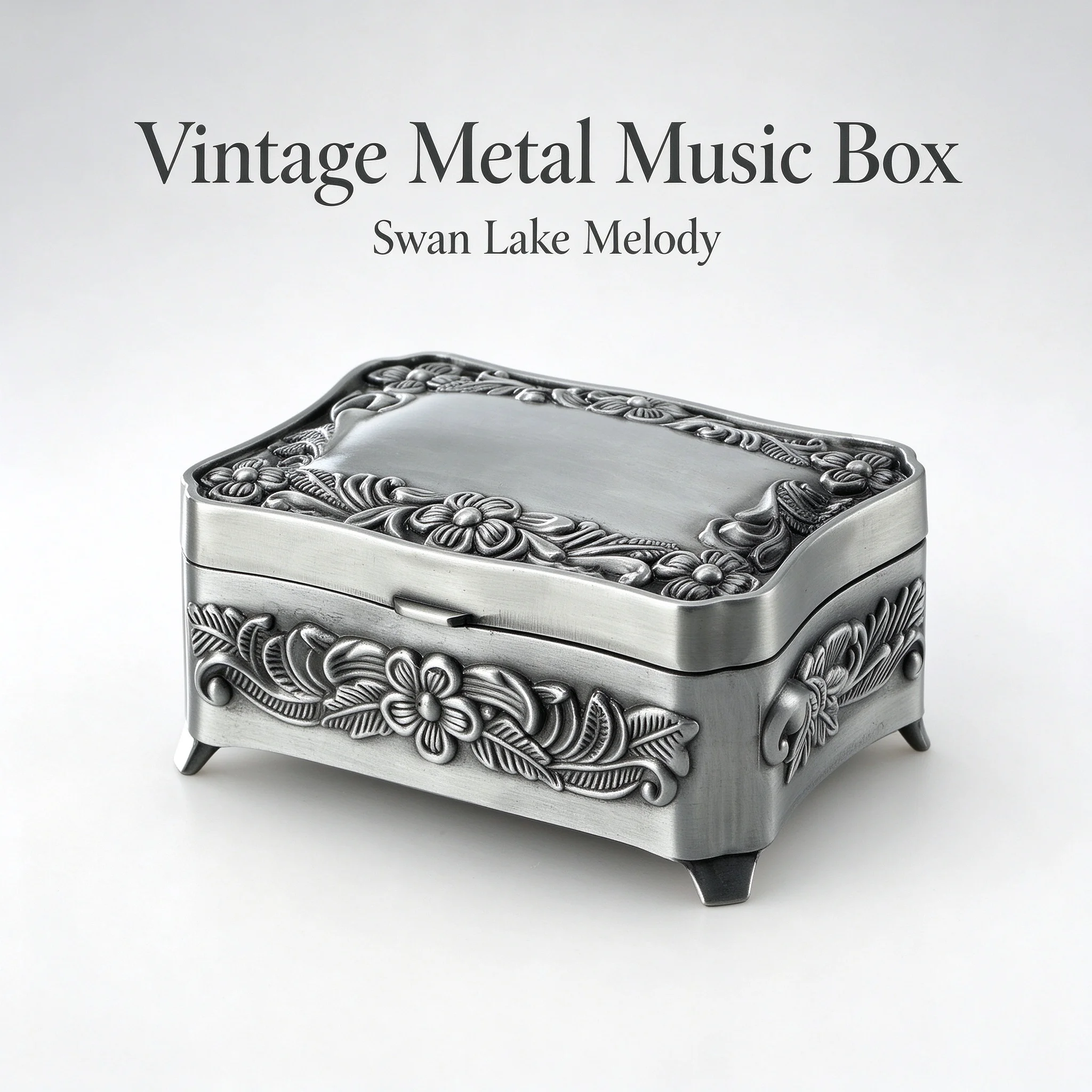 Swan Lake Vintage carved Musical Box, Engraved Personalized Keepsake, Christmas, Valentine's Day, Birthday Gifts for Her