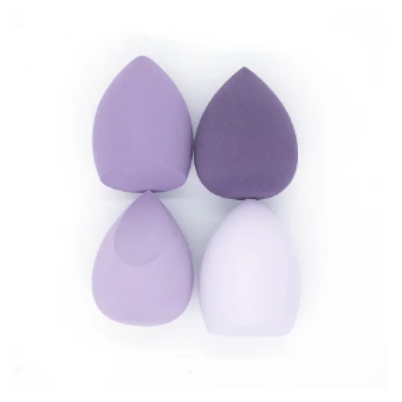 Conjunto de esponja de maquiagem macia de 4/8 peças - Beauty Egg & Powder Puff para base, mistura cosmética e maquiagem diária