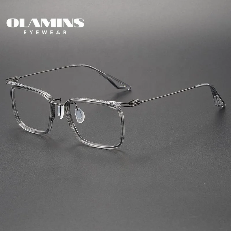 

OLAMINS​ Light Blocking Glasses Optical Spectacle Eyeglasses Frames Blue Tortoise Custom Logo Fashion Special Design 80864