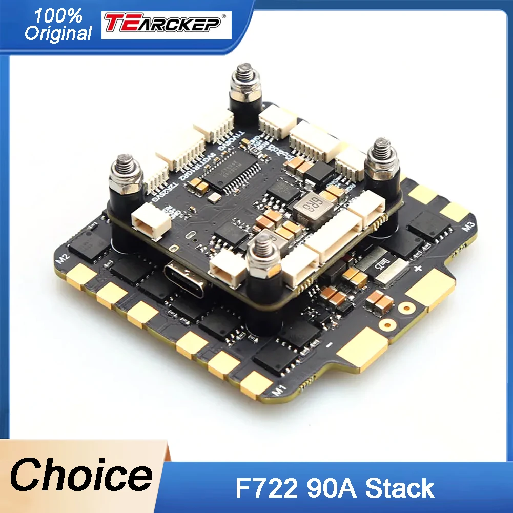

Контроллер полета TEARCKEP F722 90A Stack F7 3-8S и 90A 4in1 BLheli_S ESC для RC 13-дюймового 15-дюймового гоночного дрона FPV для фристайла
