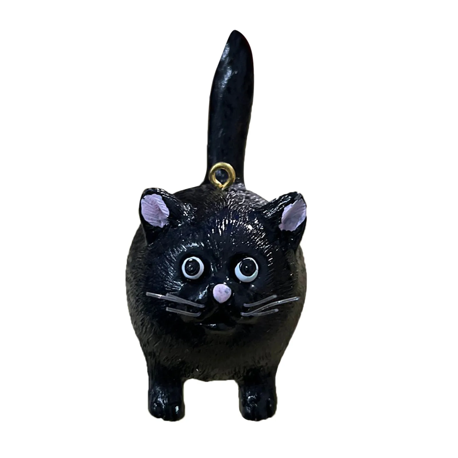 Kitty Miniatuur Sculptuur Kat Kerstboom Cadeau Ornamenten Kids Speelgoed Navidad Noel 2022 Feestdecoratie Kerstcadeaus