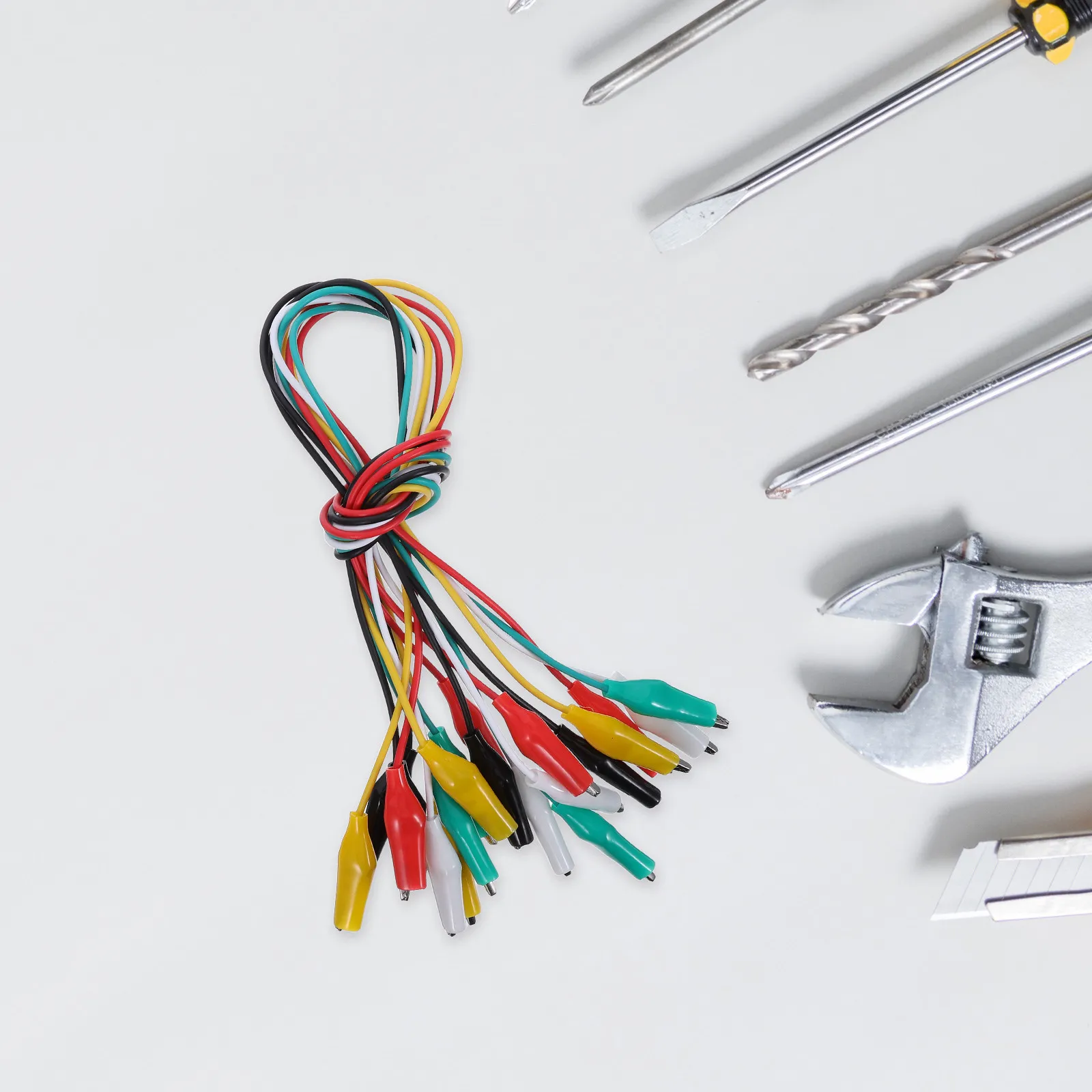 30Pcs Alligator Clip Leads Double Ended Insulated Electrical Test Leads Quick Connection Lab Automotive Circuit Repair 19.69