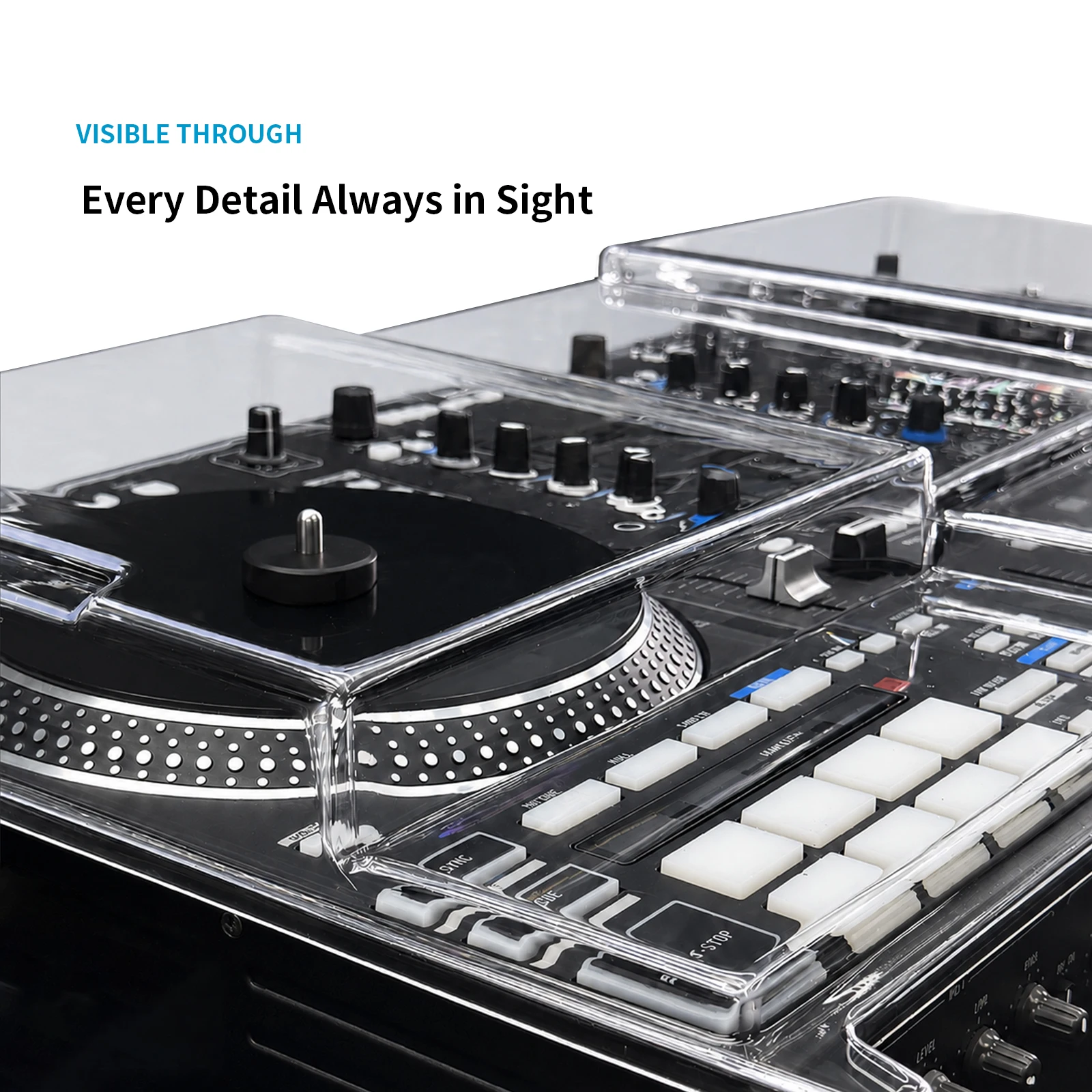 Transparent Dust Cover Compatible with RANE SYSTEM ONE, Clear Polycarbonate PC Protective Hard Cover, Dustproof Scratch-Resistan