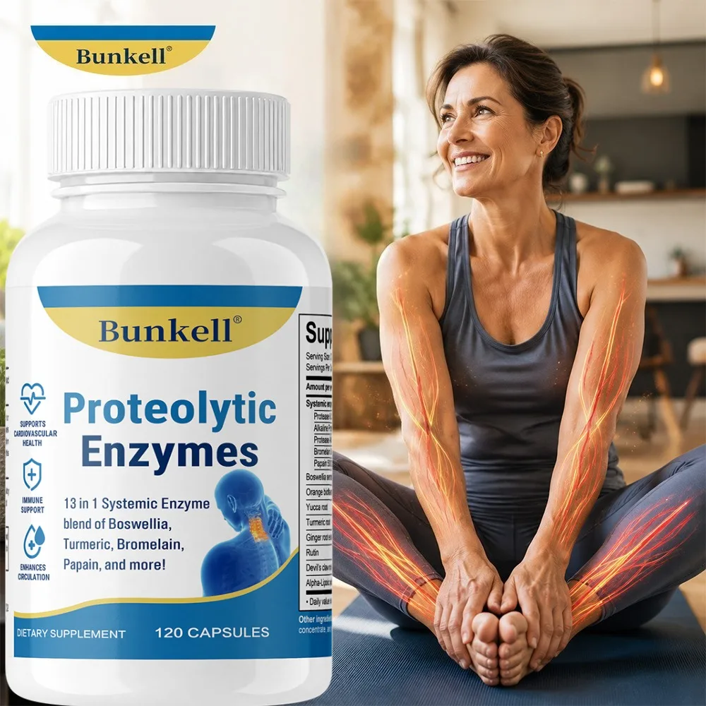 Proteolytic Enzyme Complex Capsule, Supports Healthy Inflammatory Response, Connective Tissue Integrity, Mobility