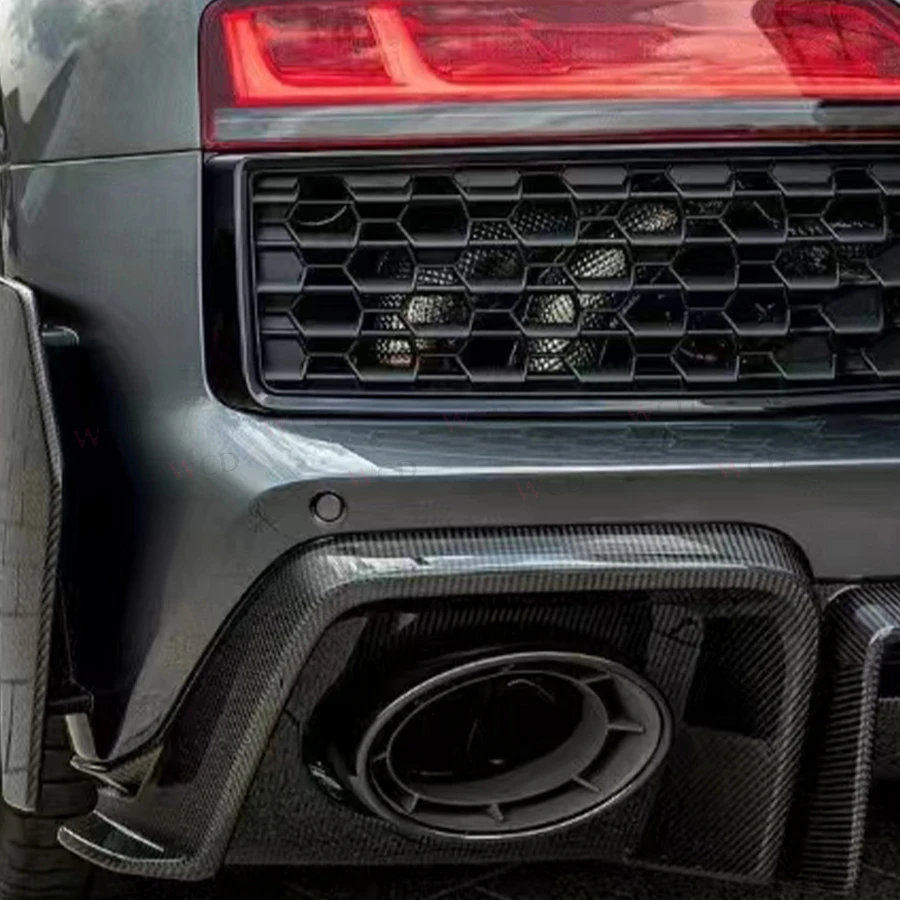 Neuer R8 Dry Carbon Heckdiffusor für Audi R8 V10 GT Performance Coupe 2-Türer 2023+ Heckstoßstange Lip Spoiler Body Kits
