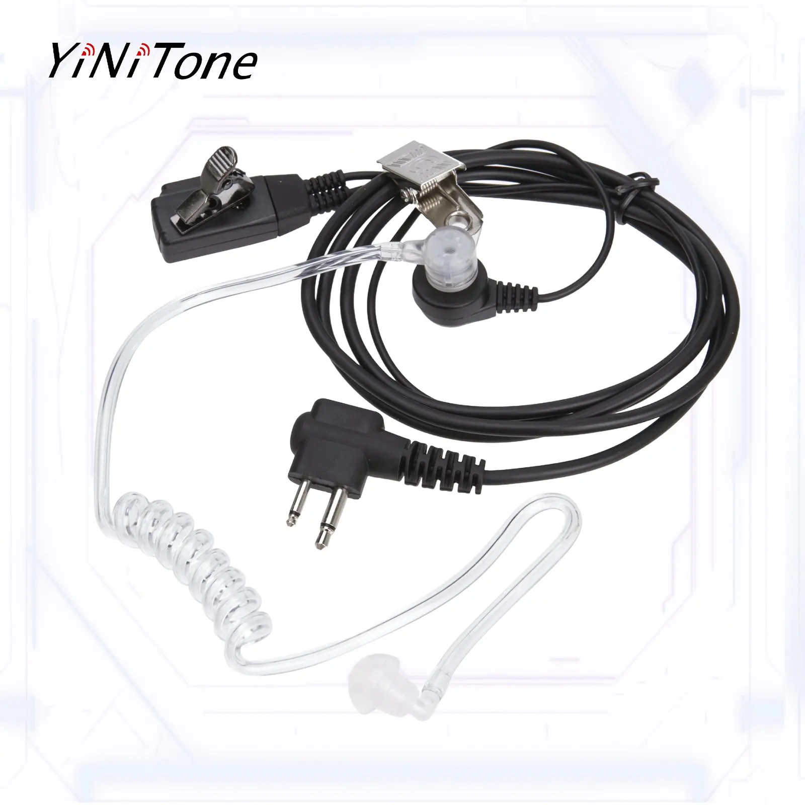 Covert Acoustic Tube Anti-noise 2 Pin Headset for MOTOROLA GP300 GP308 GP68 GP88s GP100 DEP450 walkie talkie Earpiece with Mic