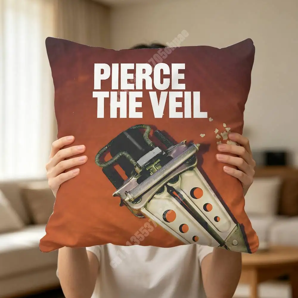 P-Pierce The V-Veil Band Pillow Cover Sofa Couch Cushion Case Creative Workspace Accent Home Decor
