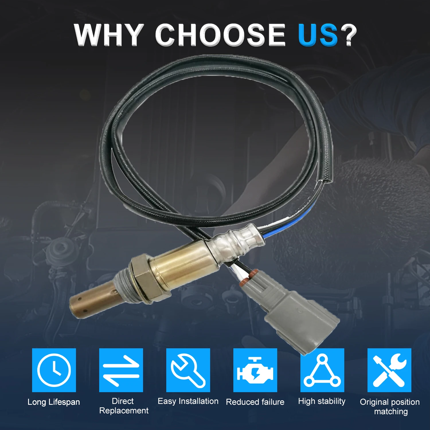 Sensor Oksigen Baru 89465-42090 Untuk Toyota RAV4 89465-42100 234-4624 2344624 sensor