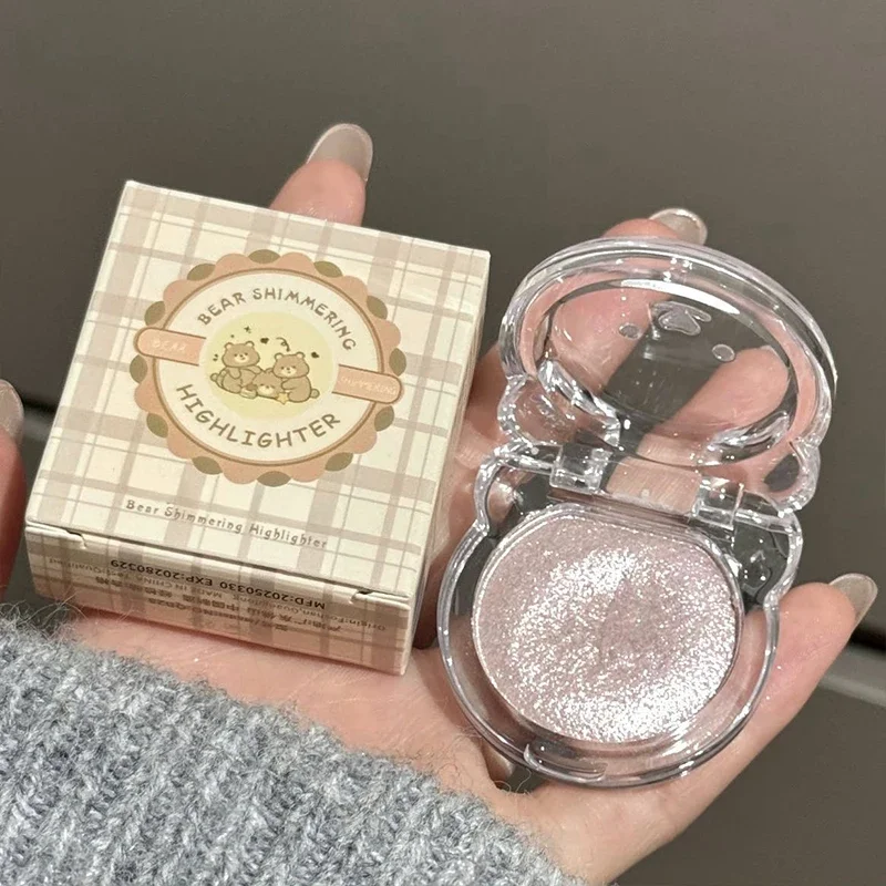 Palette de surligneurs scintillants en diamant, 3 couleurs, éclaircit et contour, peau rayonnante, lueur naturelle pour le festival et le maquillage quotidien