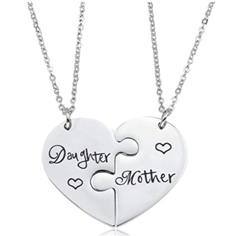 Mother Daughter Necklace Gifts - 2PCS Mom Necklace From Daughter, Mom Gifts Daughter Gifts For Christmas Mother's Day