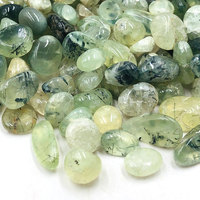 Natural Stone Prehnite Chip Gravel Crystal Stones Reiki Crystals Gemstones Minerals Quartz Energy Chakra Home Decoration Gift