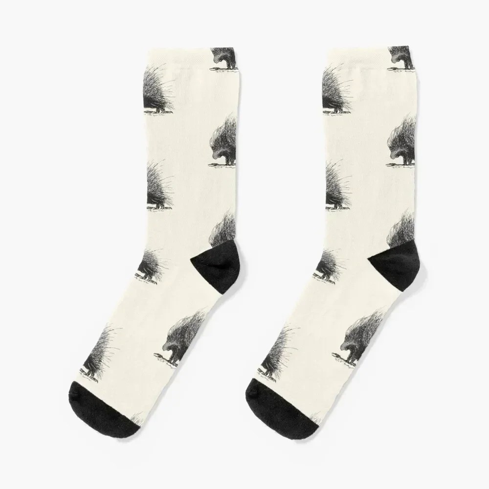 

Porcupine Socks hip hop short Stockings compression with print Men Socks Luxury Brand Women's