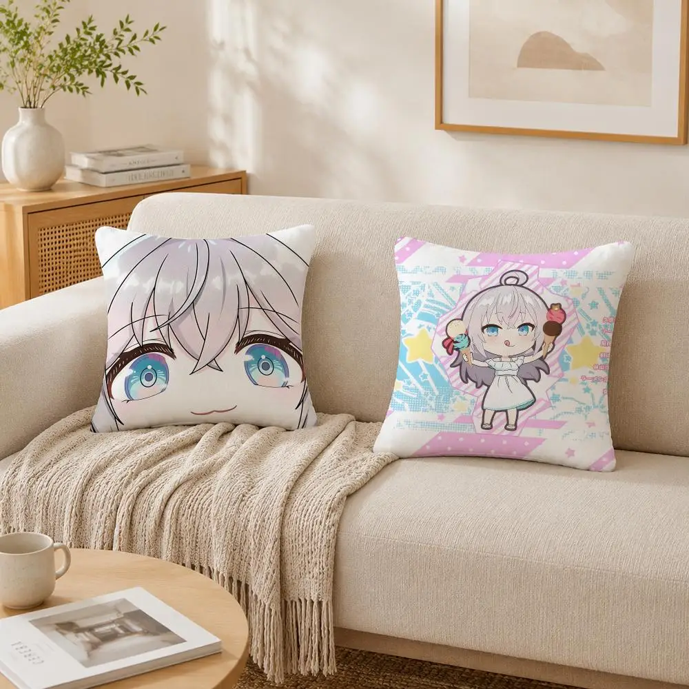 Kawaii Anime A-Alya Hides F-Feelings Cushion Cover Plush Decorative Pillow Case With Hidden Zipper Fashion Room Decor For Home