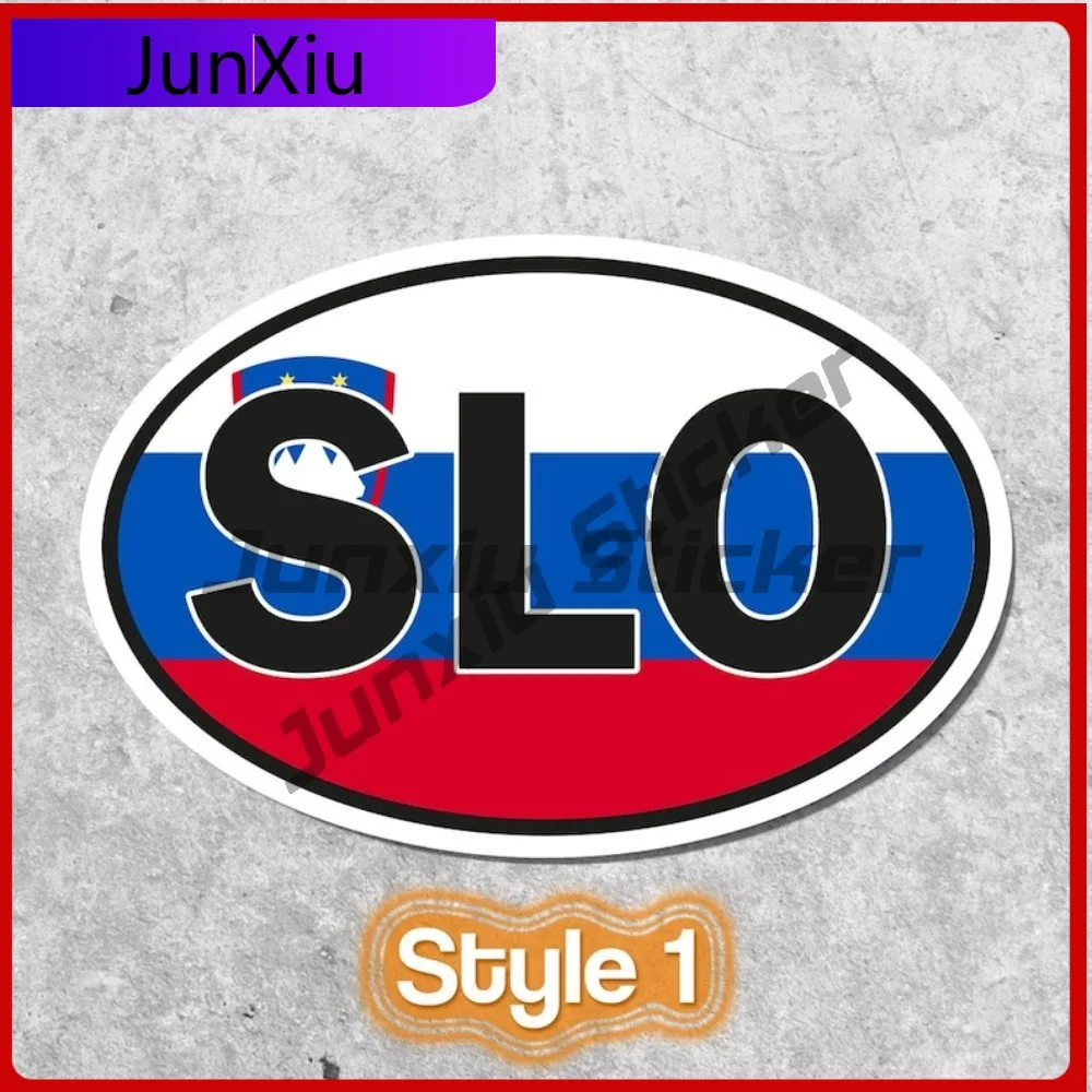 Slovenia SLO Sticker Cool Mobile Phones Cars Cool Motorcycle Helmet Refrigerators Scratch Resistant Anti UV Vehicle Decor Car