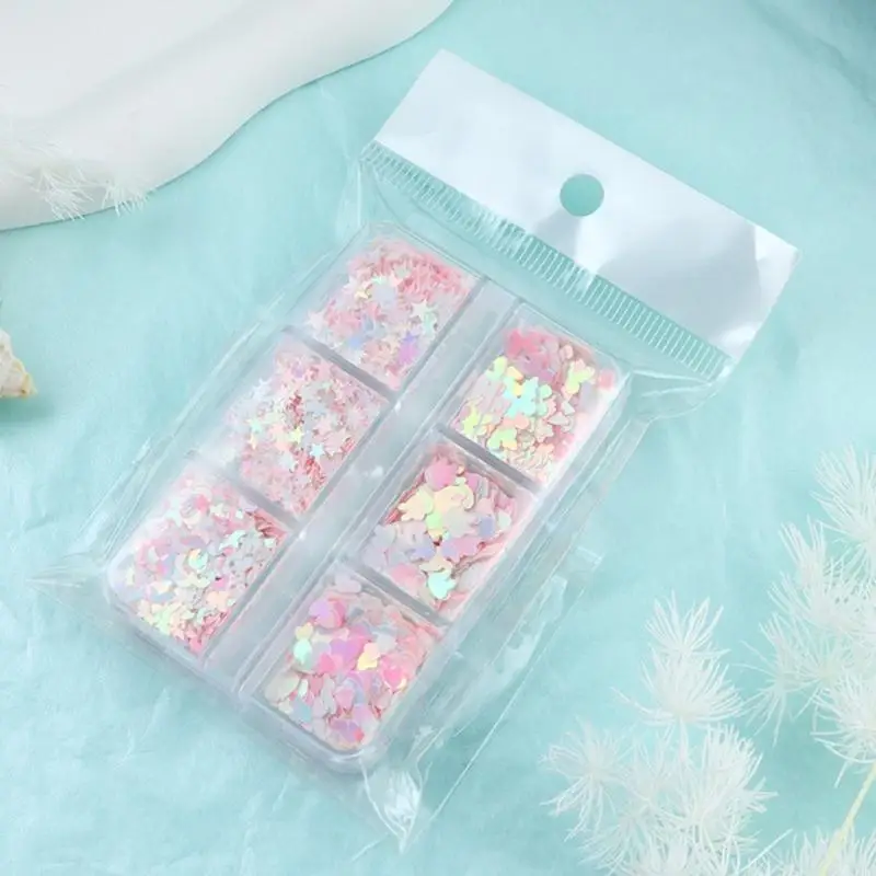 

N2UE блестящие блестки в форме бабочки и звезды, сверкающие блестки, микс для ногтей, блестящий микс для девочек