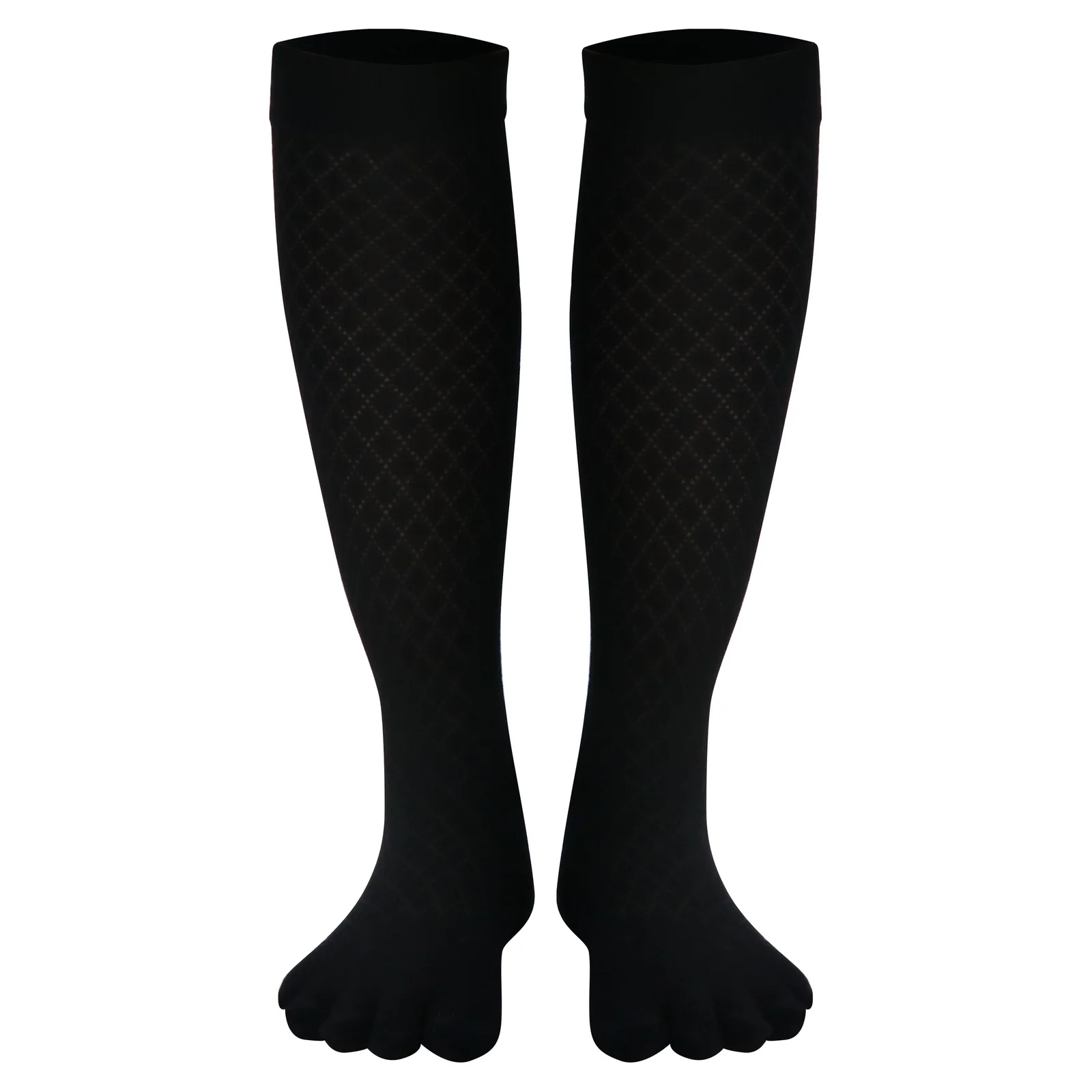 

Tabi Socks Elastic over The Knee Stockings Solid Color Five Toes Cotton Breathable Simple for Colorful