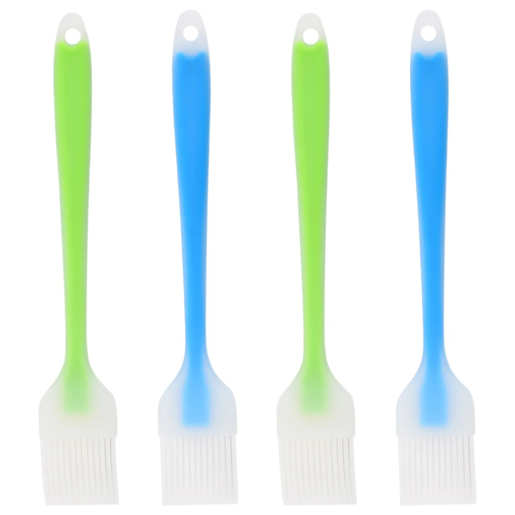 

4Pcs Silicone Bbq Sauce Brush Portable Lightweight Basting Brush for Indoor Outdoor Use Kitchen Supplies Silicone for Cooking