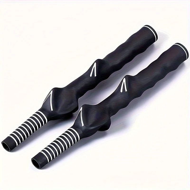 Durable Golf Rubber Hand Shape Grip Exercise Pole Grip Swing Training Outdoor Golf Position Practice Tools
