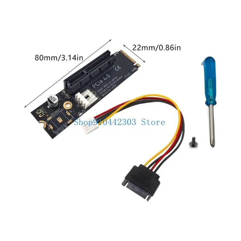 L4MD M.2 à PCIe 4x Drive Converter Reader Adapter Card Remplacement carte pour PC