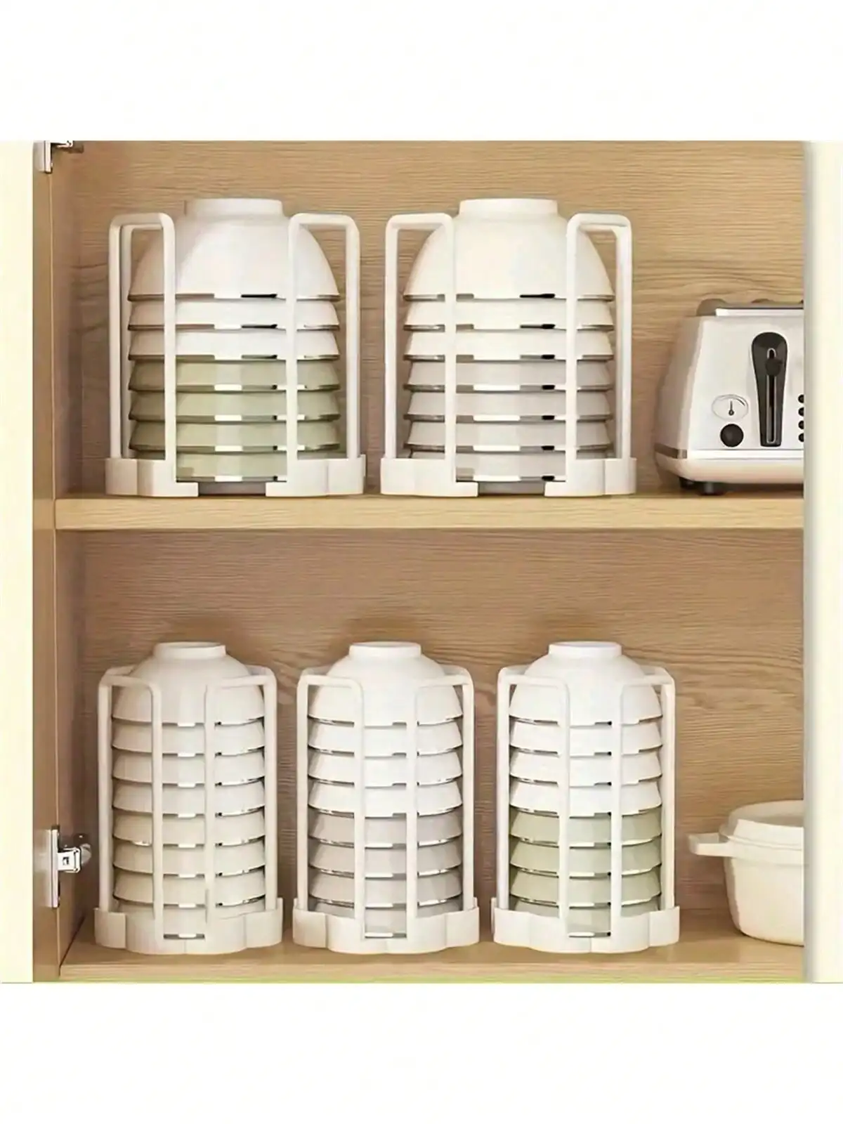 Retractable Plastic Bowl Rack, Kitchen Chopstick and Bowl Storage Rack, Draining Rack