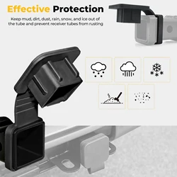 2 Inch Trailer Tow Hitch Cover Plug Caps Rubber For Ford Explorer Ranger F-150 F-250 Explorer Car Accessories New 2024