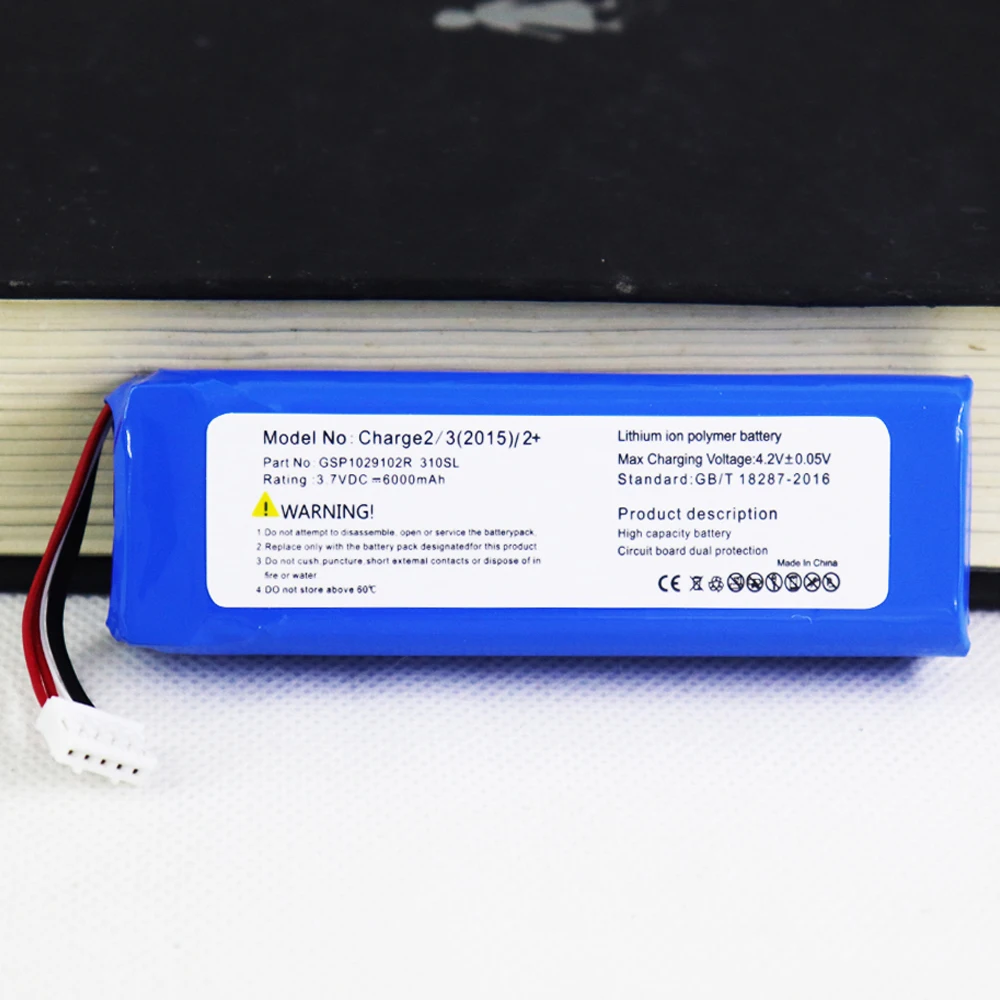 

Two versions Battery For JBLCharge 2+210SL 6000mAh/Charge 2plus 310SL 6000mAh Audio Battery+Tools